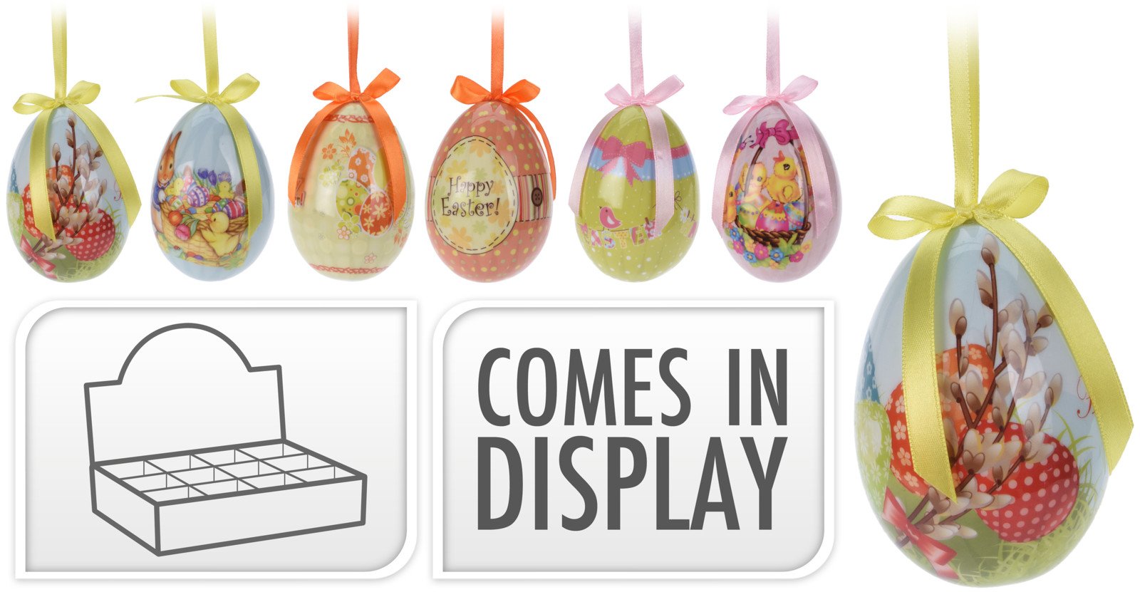 Velykinis pakabinamas margutis, 10 cm, 6 skirtingos sp.