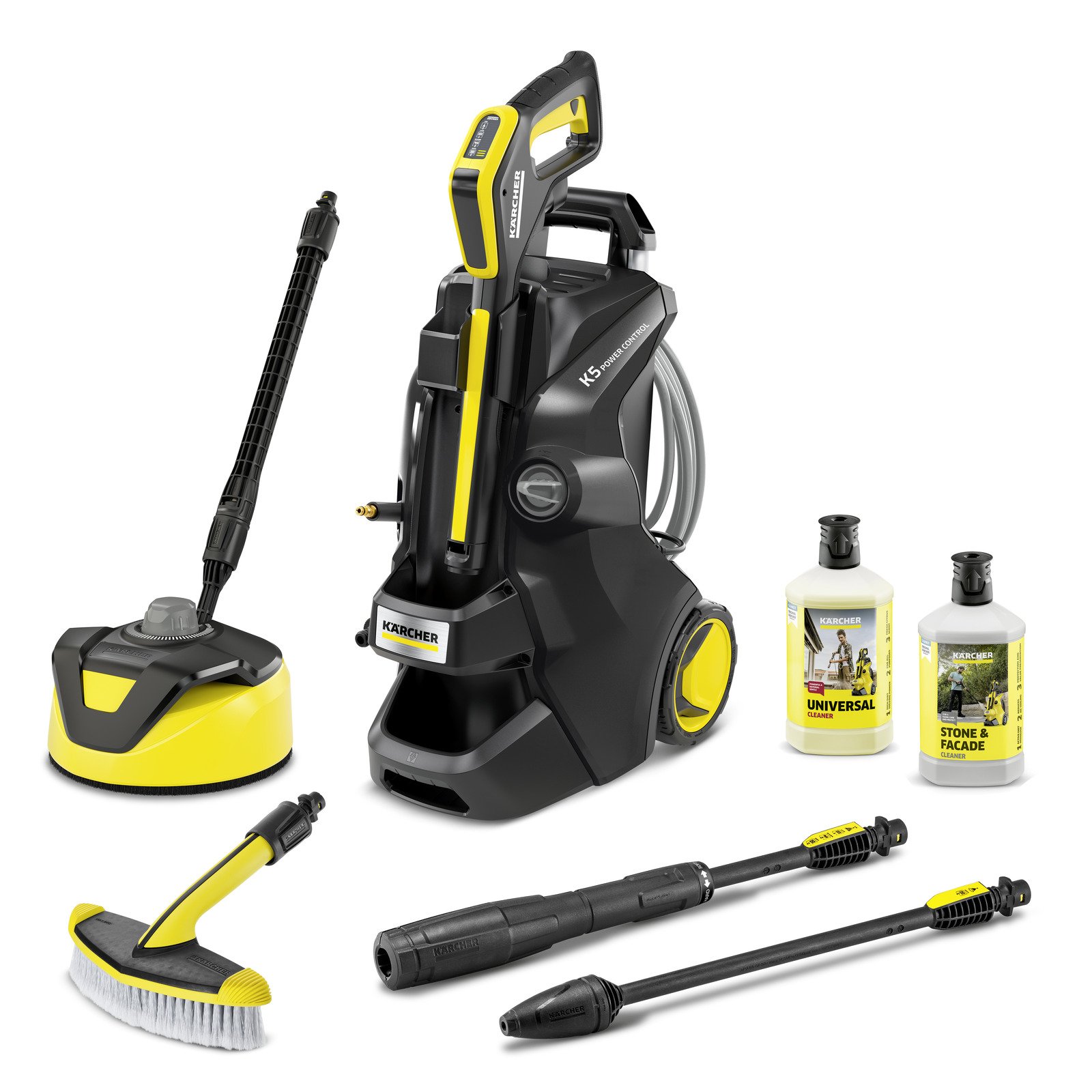 Aukšto slėgio plovykla KARCHER K 5 Power Control Flex, Home&Brush AE EU, slėgis iki 145 bar, vandens srautas 500 l/h, galia 2,1 kW, 1.324-709.0