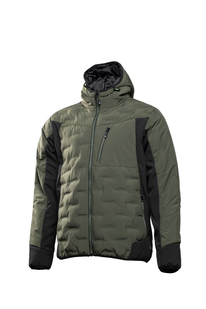 Striukė HOGERT TECHNIK Paul, pašiltinta, su gobtuvu, alyvuogių spalvos, 100% poliesteris, 2XL (56) dydis