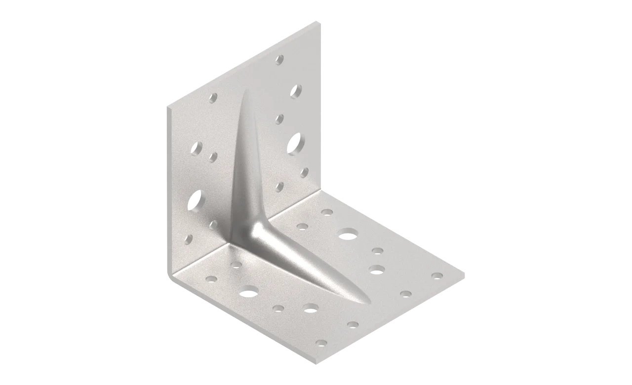 Sustiprintas kampas ARRAS, 90 x 90 x 90 x 3 mm, cinkuotas, 71315