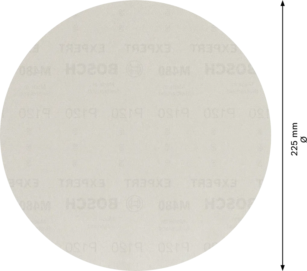 Šlifavimo tinklelis BOSCH, M 480, 225 mm, G120, 25 vnt.
