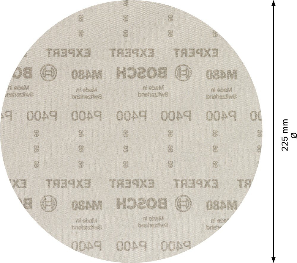 Šlifavimo tinklelis BOSCH, M 480, 225 mm, G400, 25 vnt.