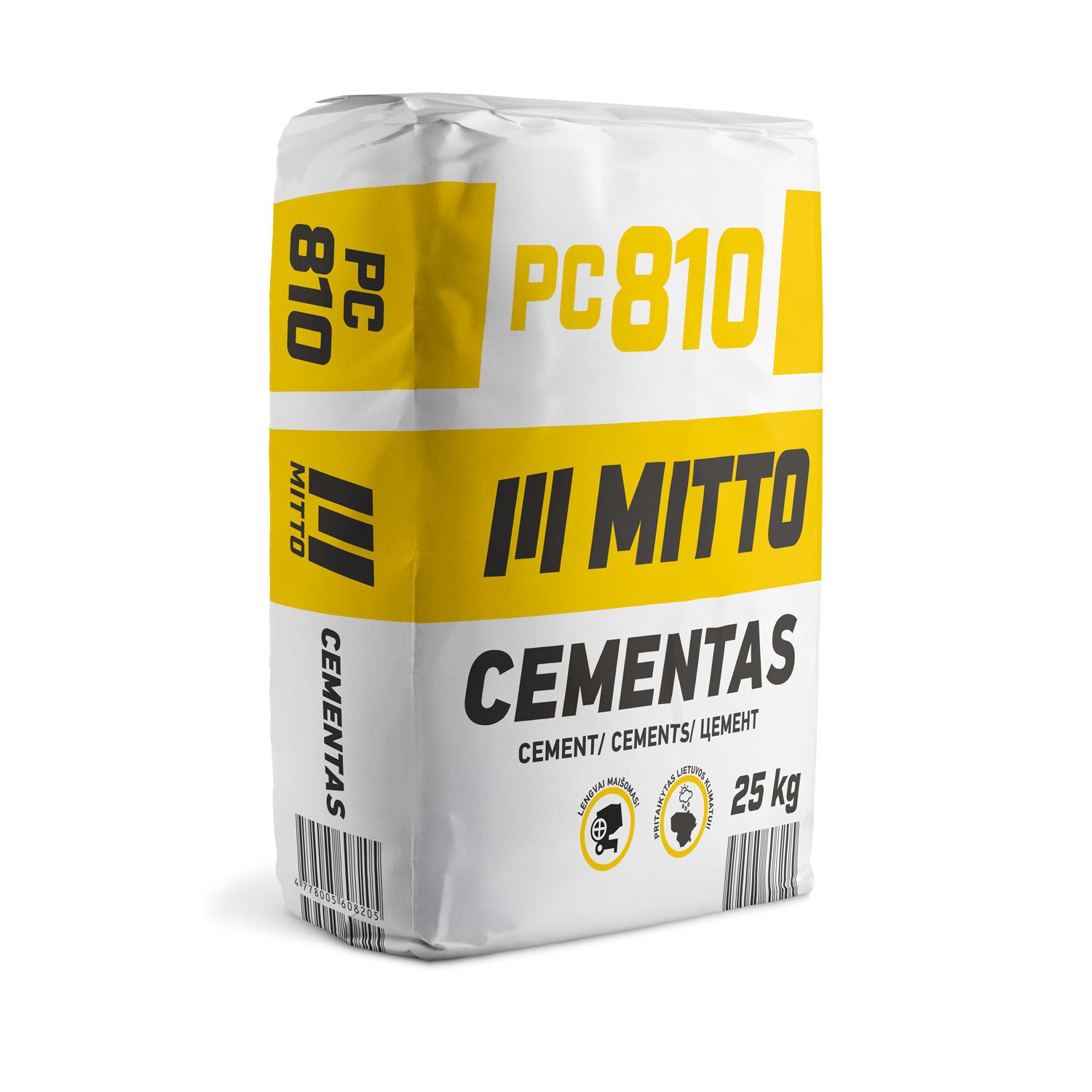 Cementas MITTO PC810, CEM II/B-M (P-LL) 42,5 N, 25 kg