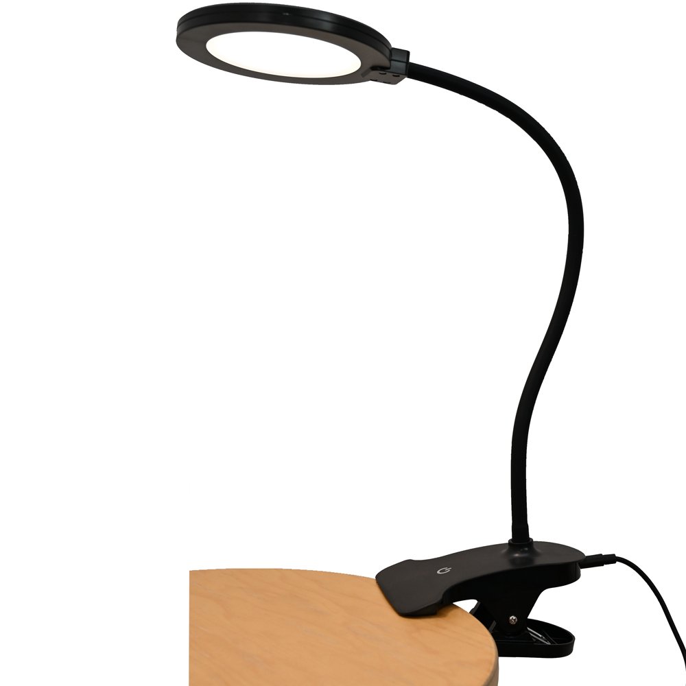 Stalinis šviestuvas G.LUX Gd-Uno-C Black, LED 7 W, 600 lm, spalvos temp. reguliavimo funkcija 3000-5000K, dimeriuojama, prisegiama, juodos sp.