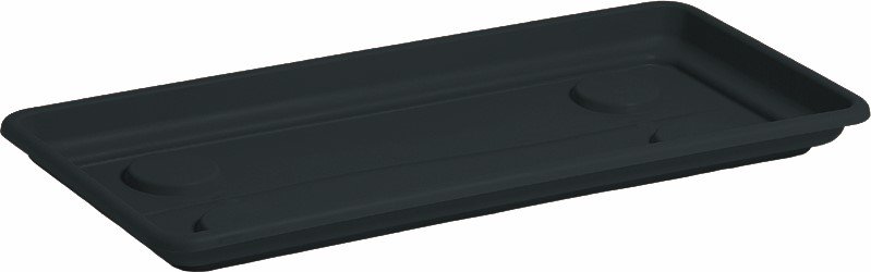 Plastikinė lėkštutė loveliui MEGA, antracito sp., 75 x 34 x 6 cm.