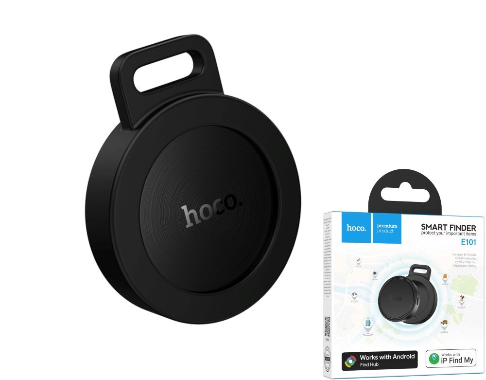 Ieškiklis HOCO E101, Tag, veikia su Android ir iOS, CR2032 baterija