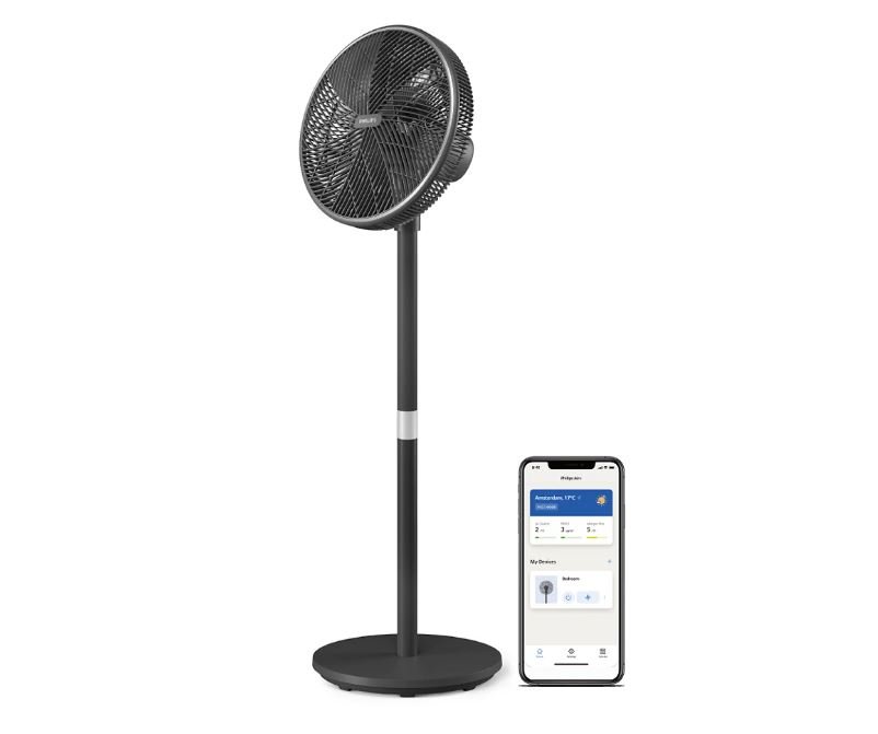 Pastatomas ventiliatorius PHILIPS CX3550/01, 50W, 400 x 372 x 1250 mm, juodos sp.