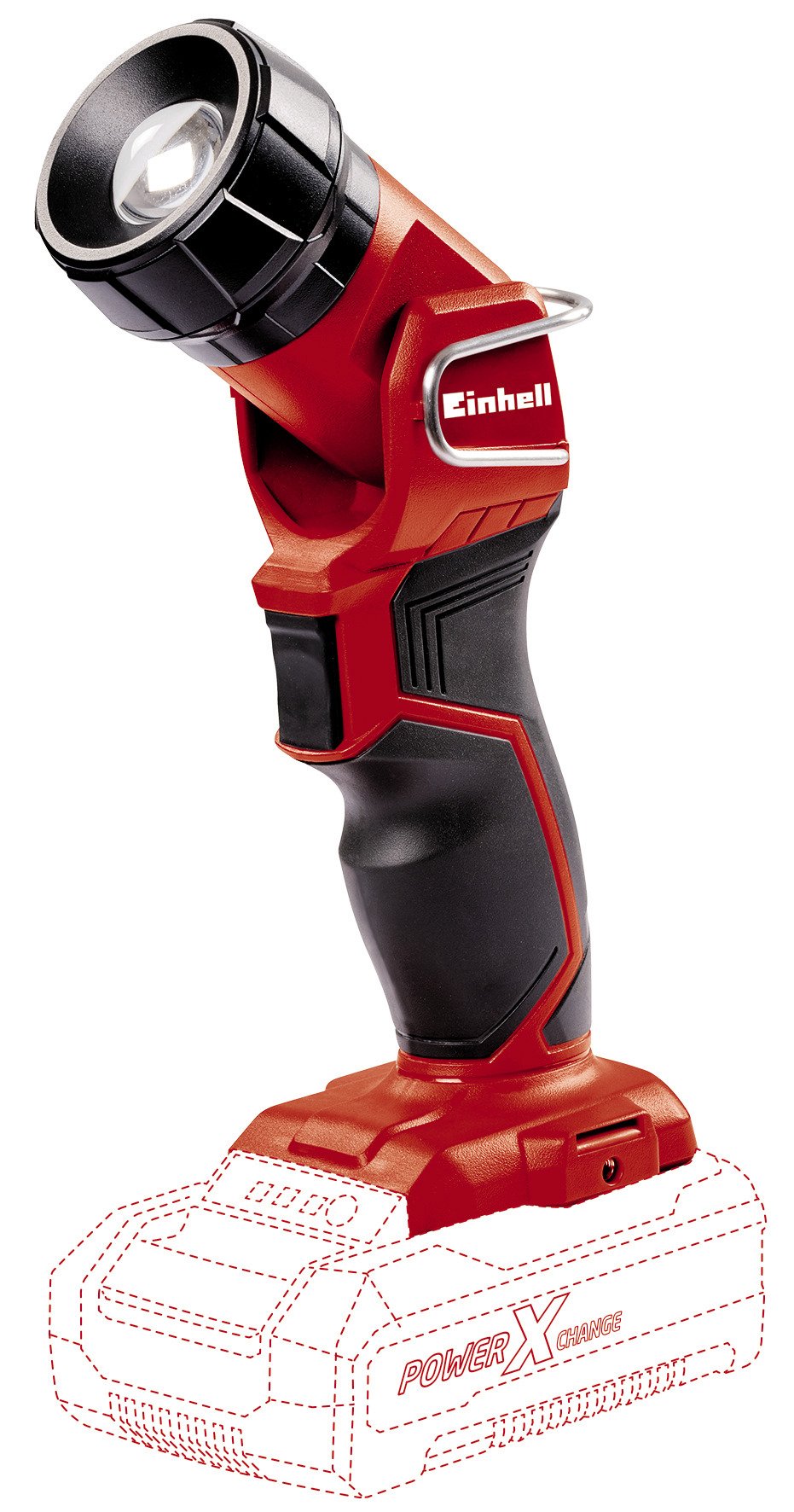 Akumuliatorinis prožektorius EINHELL TC-CL 18 Li H-Solo, 18 V, šviesos srautas 280 lm, diapazonas 33 m, be akumuliatorių ir kroviklio