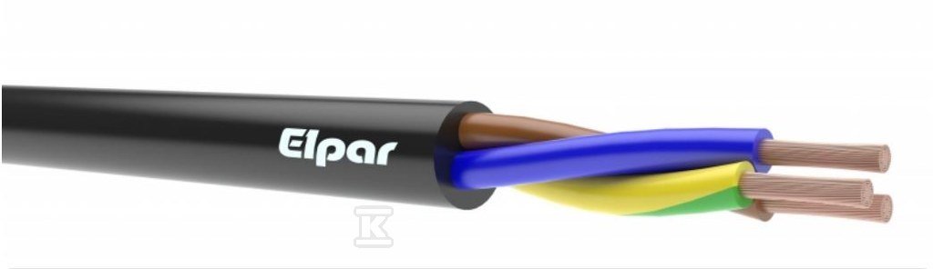 Lankstus kabelis ELPAR H07Rn-F, 4*1,5, su gumine izoliacija
