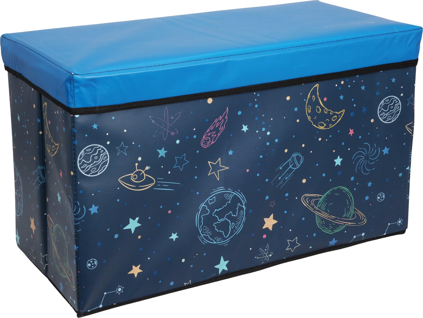 Vaikiška daiktadėžė KIDS, 60 x 30 x 35 cm, mėlynos sp.