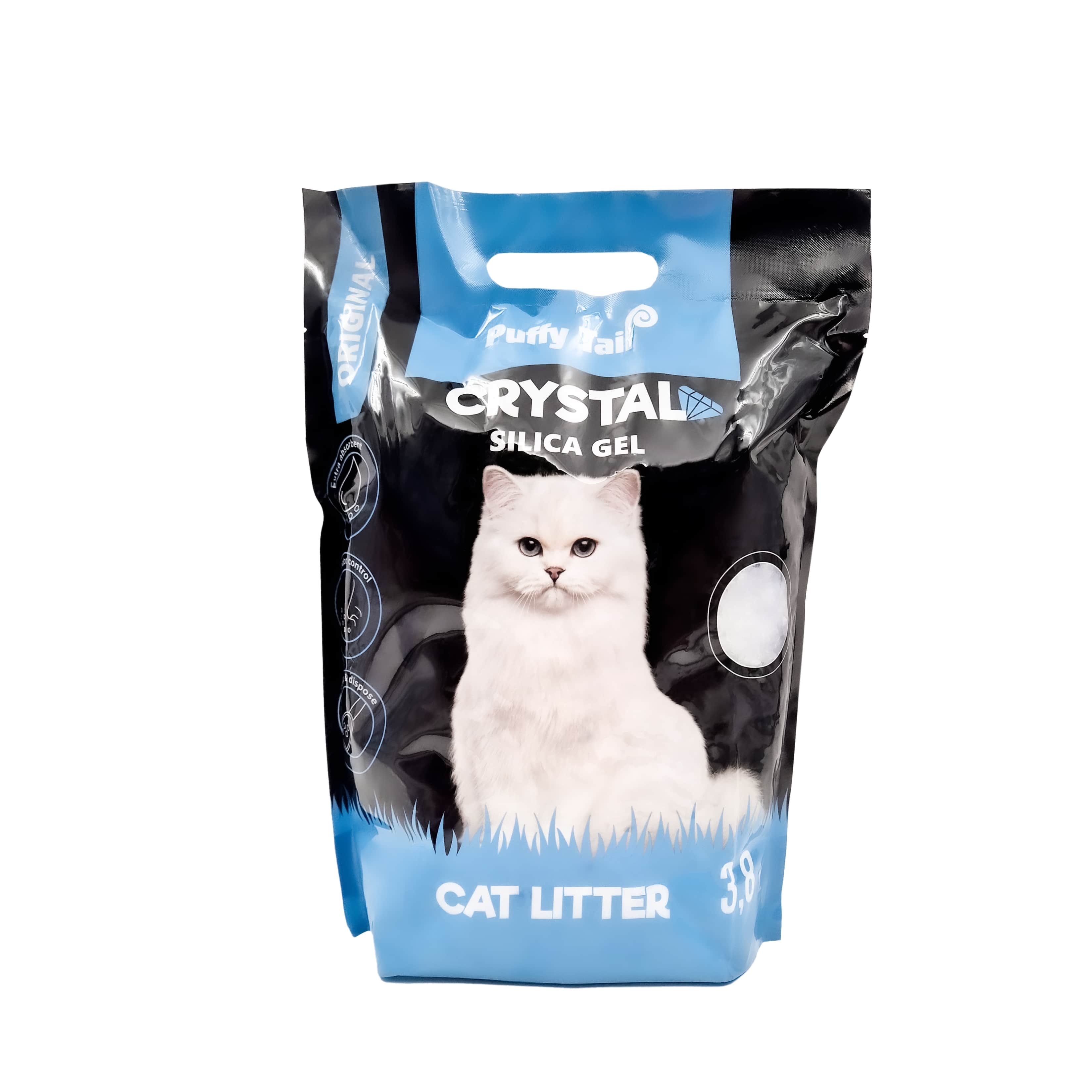 Kraikas katėms PUFFY TAIL, silikoninis, 3,8l