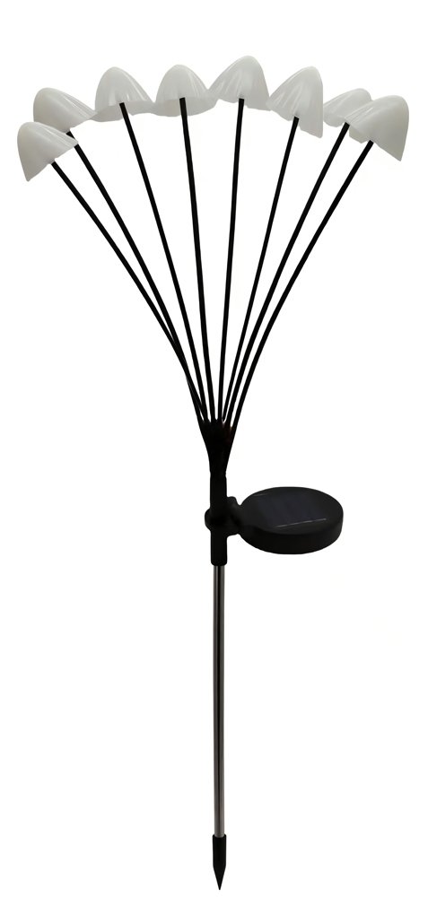 Lauko šviestuvas įsmeigiamas SUNLUX, su saulės elementais, IP44, 150x150x700 mm, veikimo laikas: 6-8 val., 8106