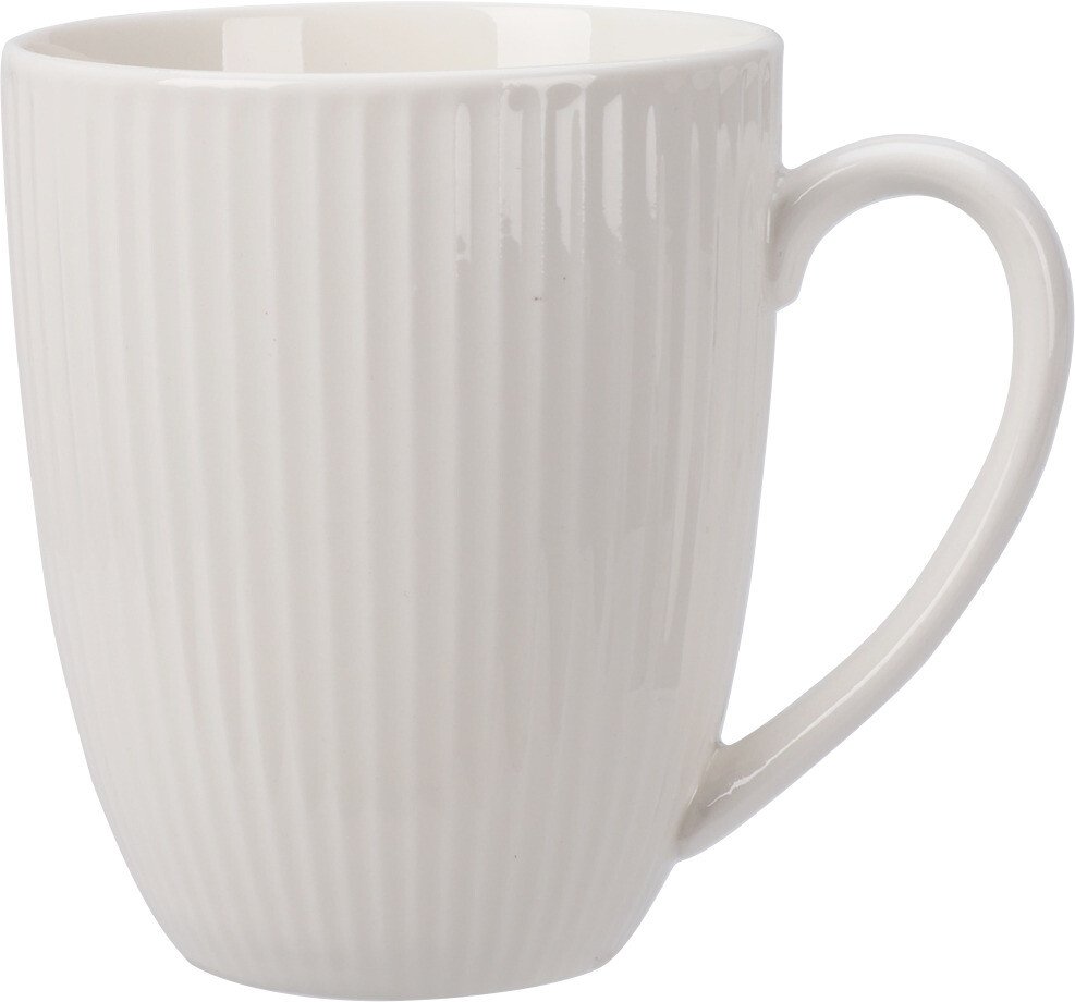 Puodelis, 370 ml, 8,8 x 10,5 cm, baltas.