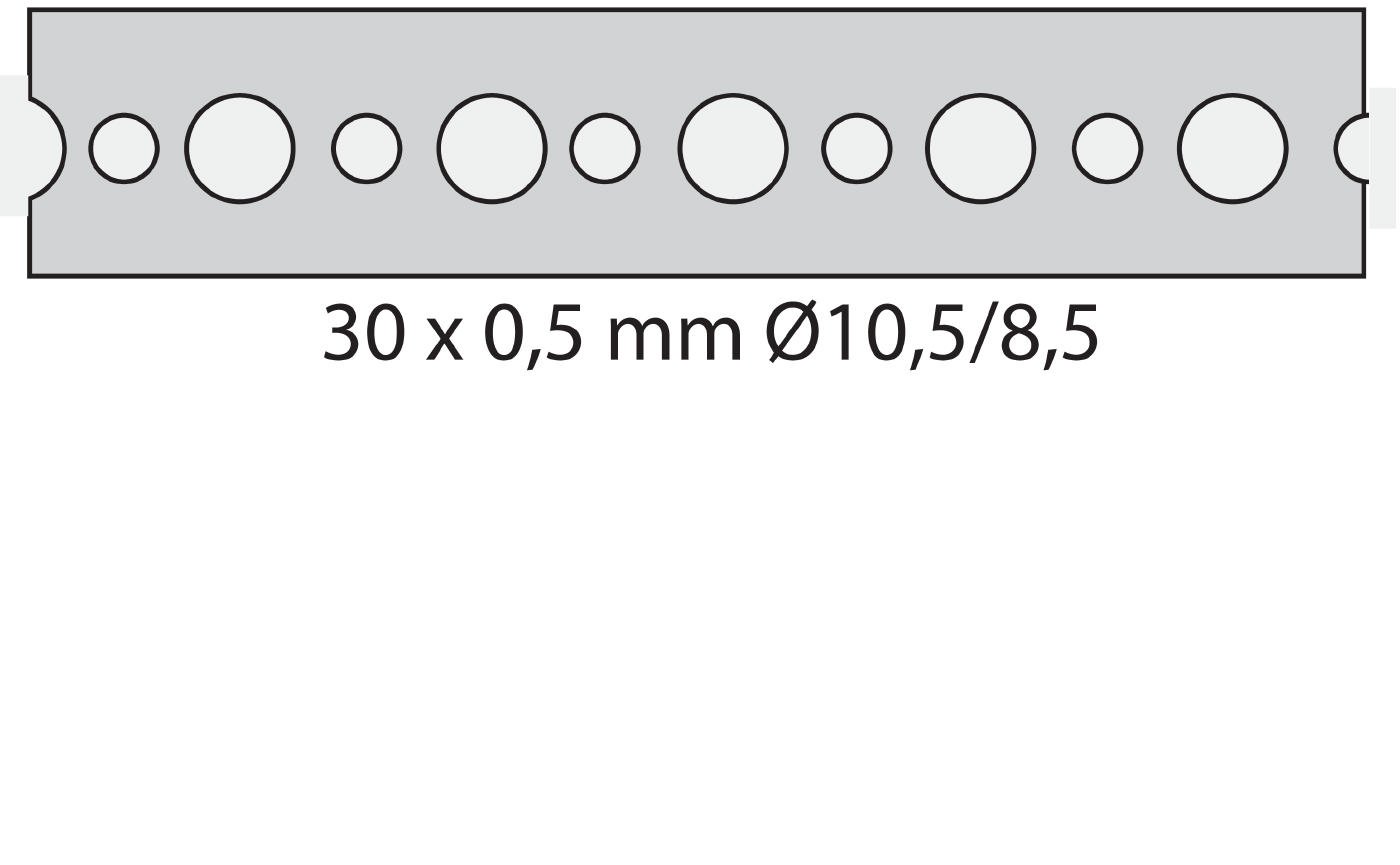 Montavimo juosta ESSVE, 11,5 x 0,7 mm, nerūdijantis plienas, 10 m