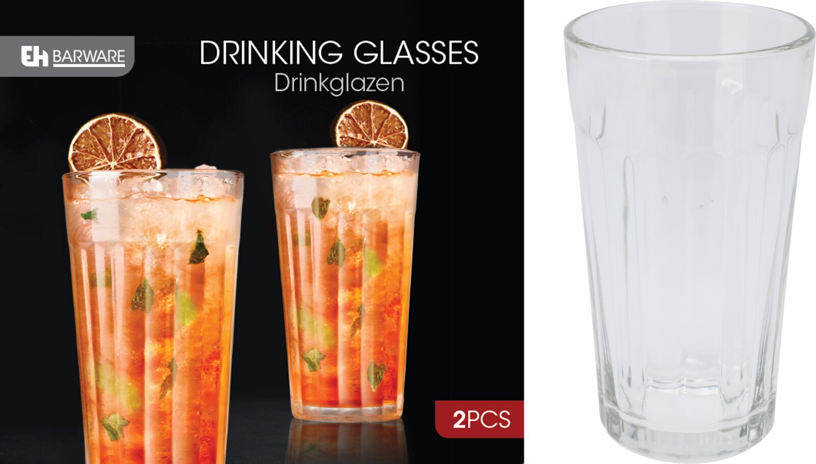Stiklinės, 350 ml, 2 vnt.