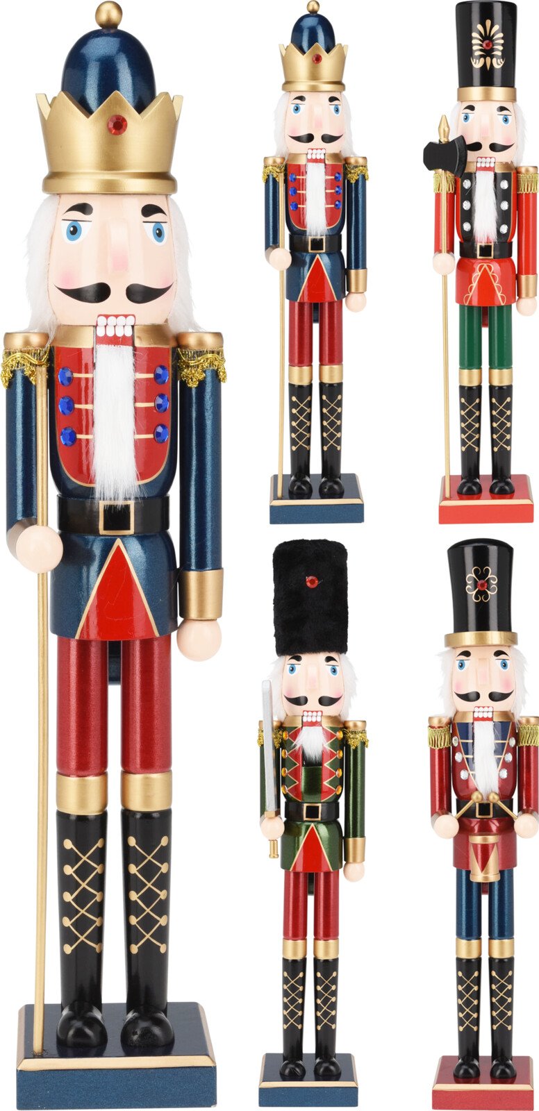 Statulėlė Spragtukas, mediena, 4 skirtingi dizainai, aukštis 55 cm