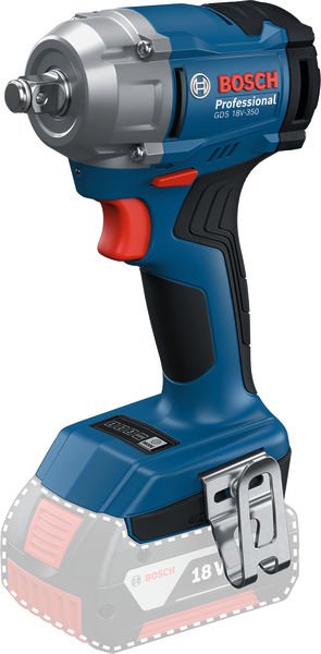 Akumuliatorinis veržliasukis BOSCH Professional GDS 18 V-350, SOLO, 18 V, be akumuliatoriaus ir kroviklio, 06019M5020