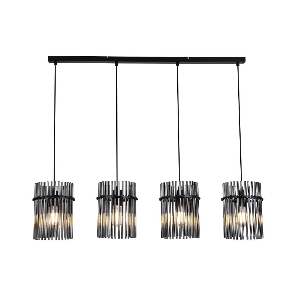 Pakabinamas šviestuvas SEARCHLIGHT Swizzle, E27, 4 x 60W, 230V, 1110 x 200 x 300 mm, maksimalus aukštis 1200 mm, 55620-4SM