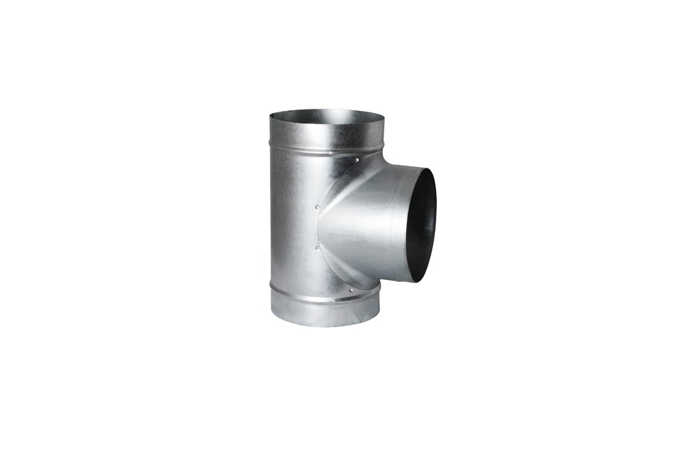 Trišakis ALNOR TP-125-125, d125 mm atšaka, d125 mm-90°, be tarpinės, cinkuota skarda