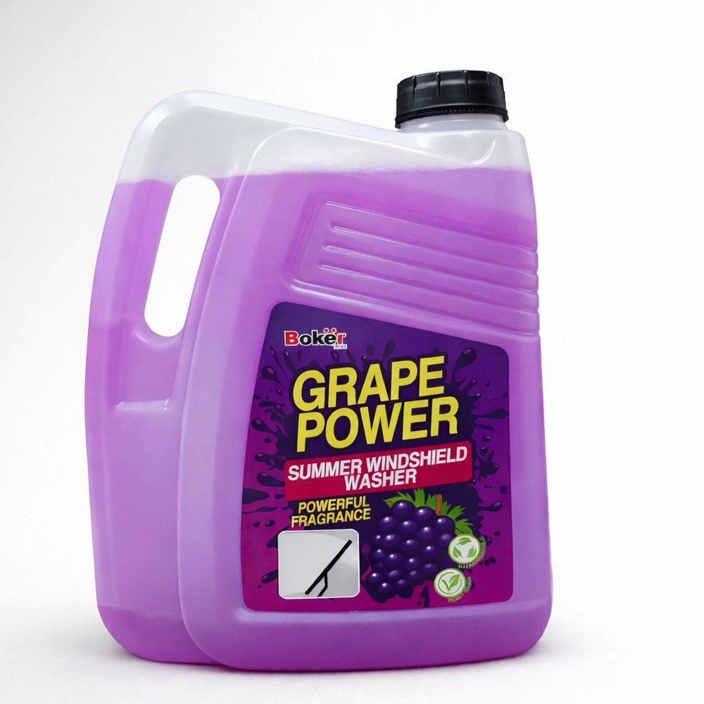 Automobilio stiklų ploviklis BOKER, Grape Power, vasarinis, 5L
