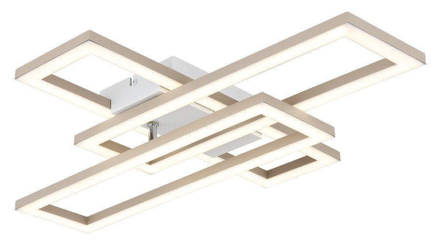 Pakabinamas LED šviestuvas GLOBO Wilton, 24W, 230V, 3000-6000K, 1410lm, baltos spalvos, atminties funkcija, 550 x 400 x 75 mm, 67381-24