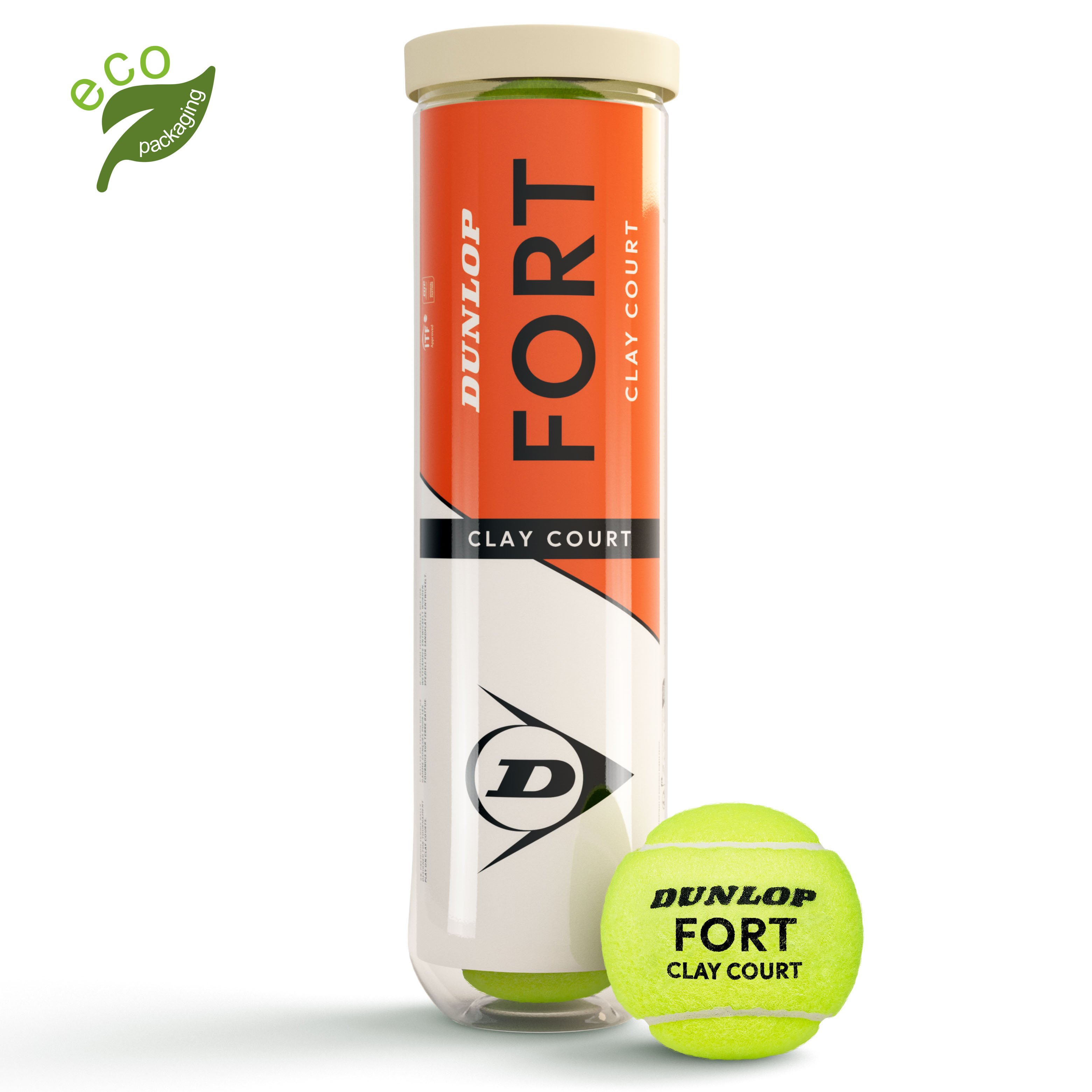 Lauko teniso kamuoliukai DUNLOP FORT CLAY COURT, 4 vnt