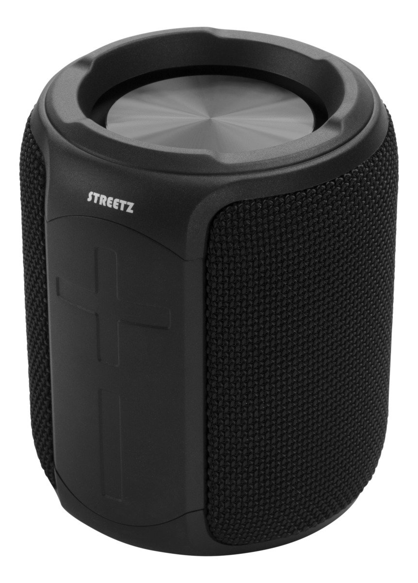 Kolonėlė STREETZ CM765, 10 W, IPX7, 3,5 mm, micro SD lizdas, atspari vandeniui, Bluetooth 5, veikimo laikas - 10 val., su mikrofonu, juodos sp.