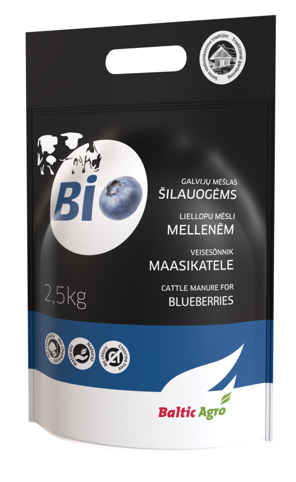 Organinės trąšos BALTIC AGRO šilauogių derėjimui skatinti, 2,5 kg