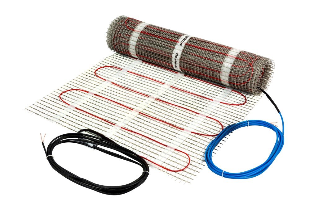 Grindų šildymo kilimėlis betono grindims DEVIheat™ 150S (DSVF), 300 W, 2 m² (0,5x4 m), 230 V, 140f0331