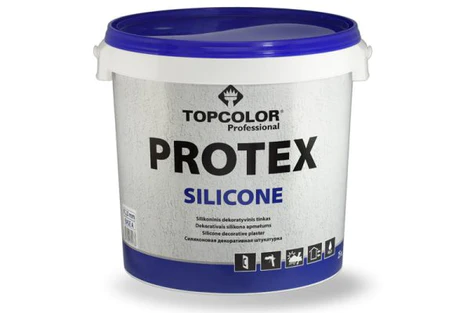 Dekoratyvinis silikoninis tinkas TOPCOLOR Protex Silicone, 2mm, spalva BC2188, 25kg