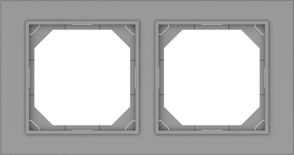 Rėmelis VILMA QR1000, 2 vietų, pilka matinė sp., R02 FIT LINE