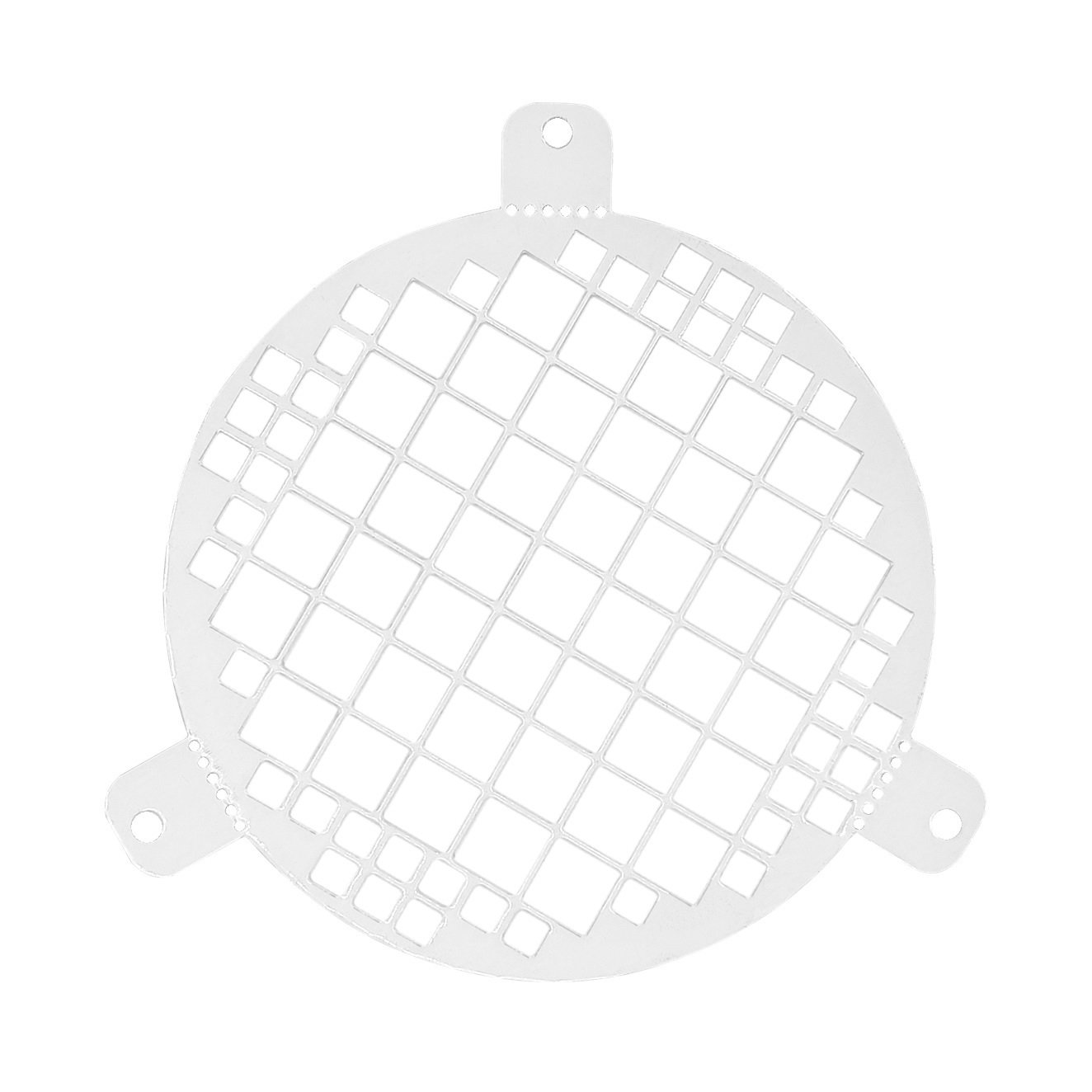 Ventiliacinis tinklelis - grotelės EUROPLAST LSM100, d100 mm, baltos sp., metalinis