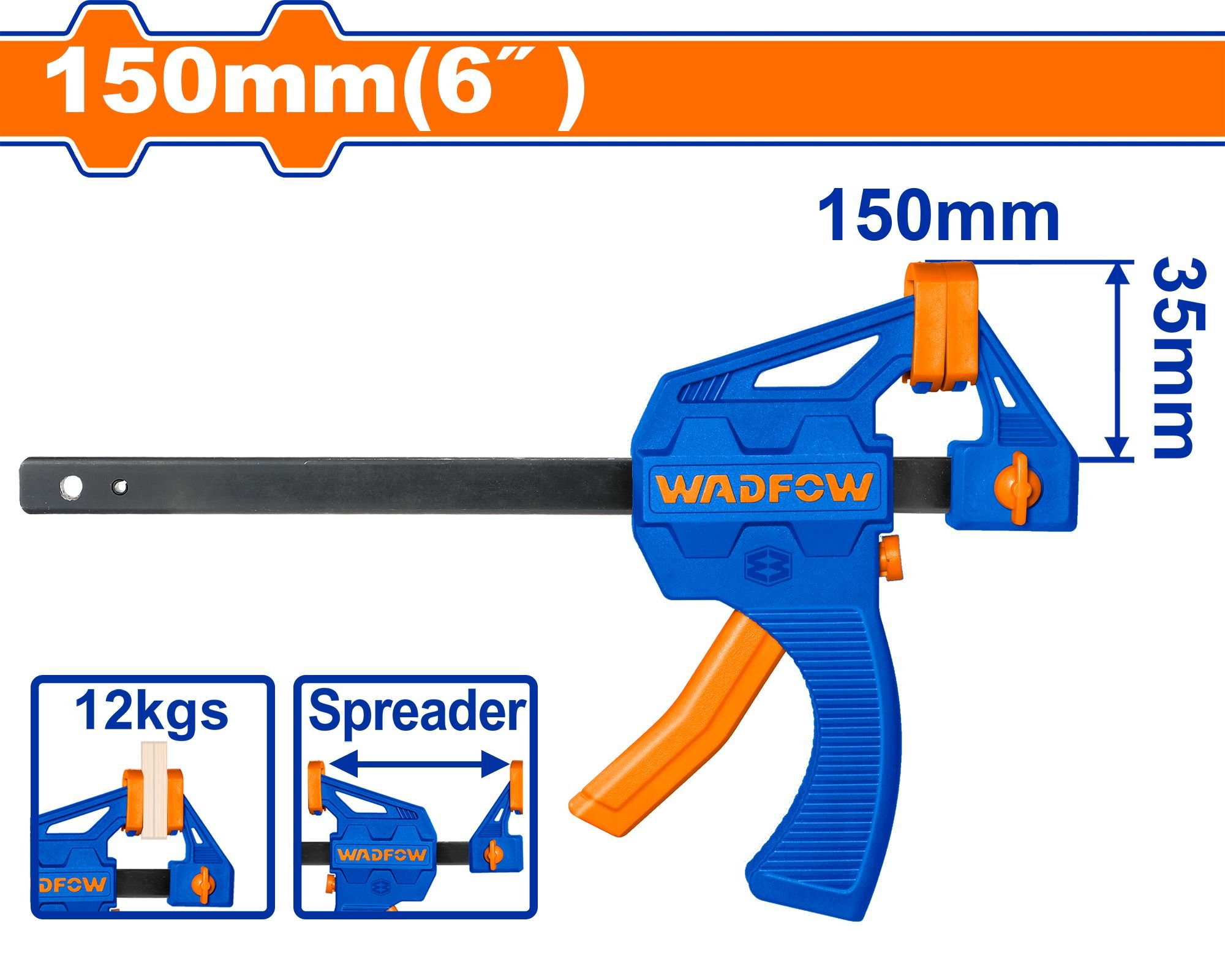 Spaustuvas WADFOW, 150 mm, WCP4376
