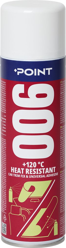 Karščiui atsp. purškiami klijai POINT 006 Heat Resistant +120oC, 500ml