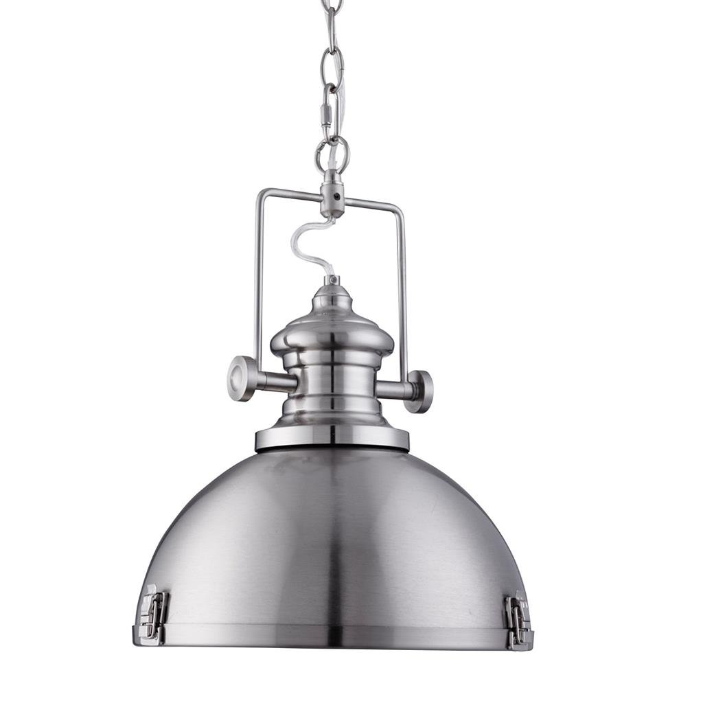 Pakabinamas šviestuvas SEARCHLIGHT Louisiana, E27, 1x60W, AXPxG 150x31x31 cm, sidabro sp., 2297SS