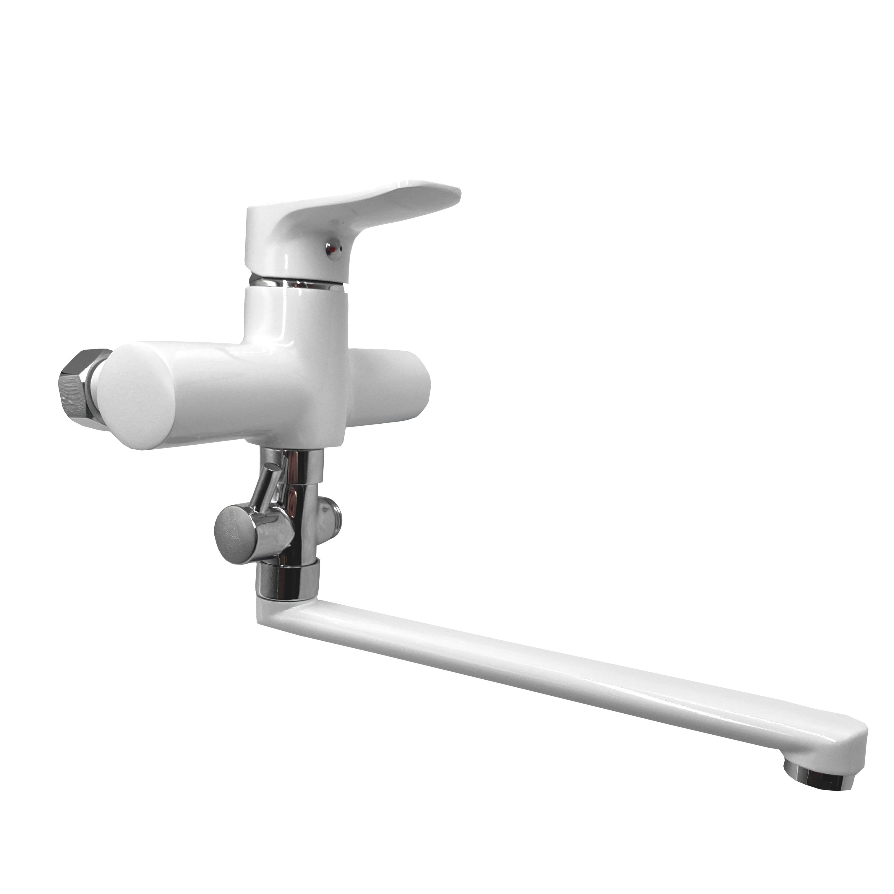 Vonios maišytuvas FANCY, ilgu snapu, baltas, 170511