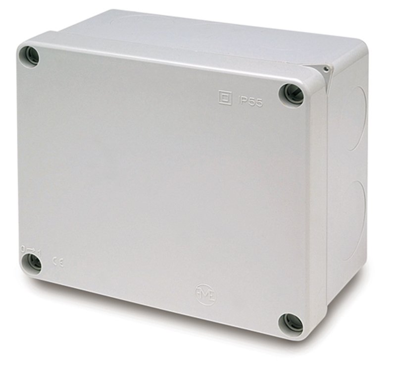 Montažinė dėžutė FAMATEL 3073, IP55, 161 x 135 x 83 mm, pilkos sp.