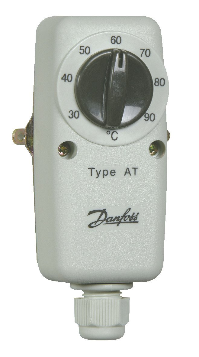 Paviršinis termostatas, elektrinis DANFOSS, 30-90'C, AT temp, 041E0001