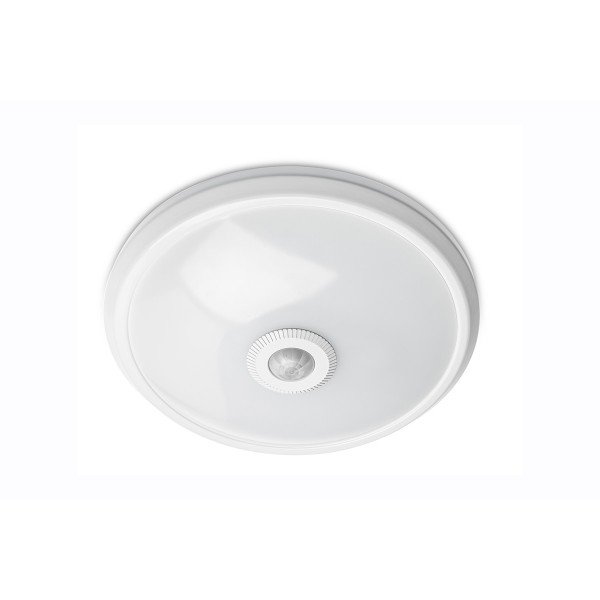 Specialiųjų patalpų LED šviestuvas GTV Italia, 16W, 4000K, 1200 lm, su PIR judesio davikliu 360 laipsnių, 220-240V, IP20, baltos sp., 285 x 60 mm, OS-ITL16W-LED