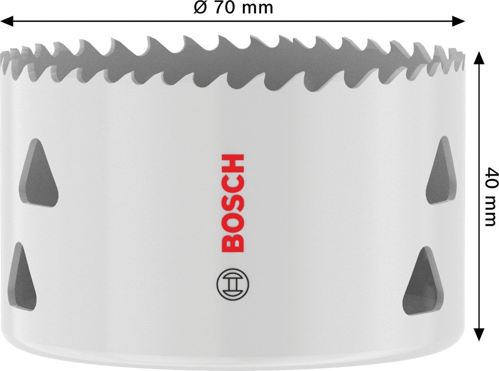 Bimetalinė gręžimo karūna BOSCH, 70 mm