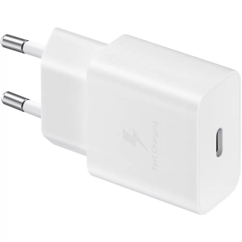 Telefono įkroviklis SAMSUNG, 15W, Type-C maitinimo adapteris, be kabelio, baltos sp., EP-T1510NWEGEU