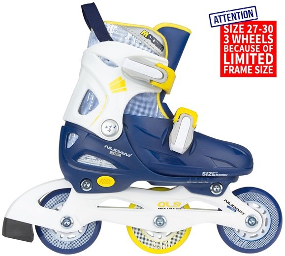 Reguliuojamo dydžio riedučiai NIJDAM 52SJ, 27/30 dydis