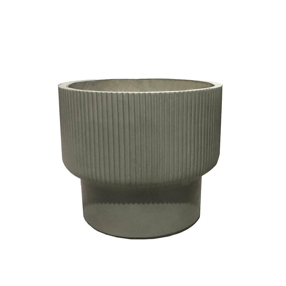 Keraminis lauko vazonas Oliva I, žalios sp., 30 x 30 x 26 cm.