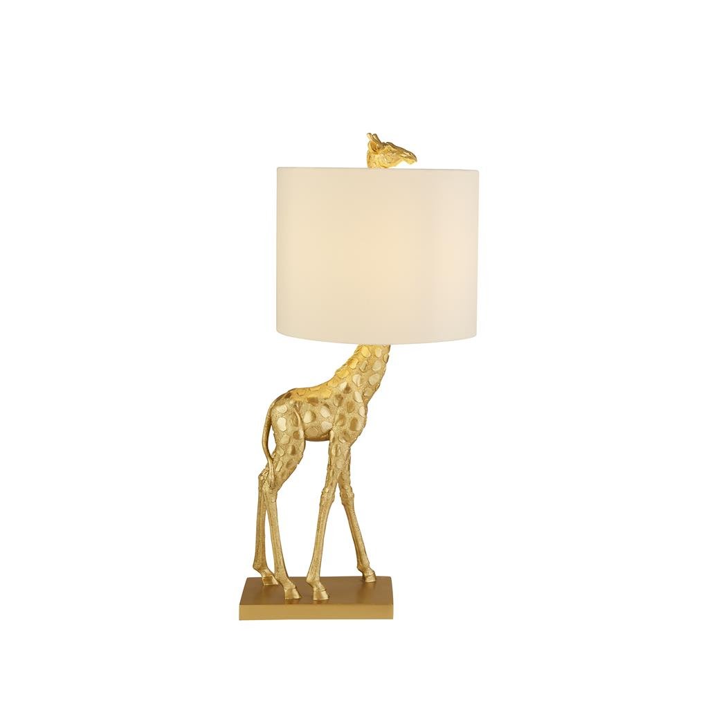 Stalinis naktinis šviestuvas SEARCHLIGHT Giraffe, E27, 1x10W, AXPxG 60x25x25 cm, aukso sp., EU60887
