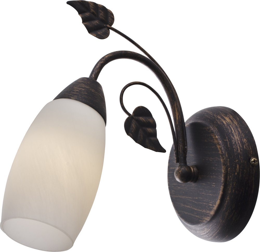 Sieninis šviestuvas GLOBO Venezia, 1 x E14, 40W, 230V, rudos sp., 185x185x220 mm, 20800123X