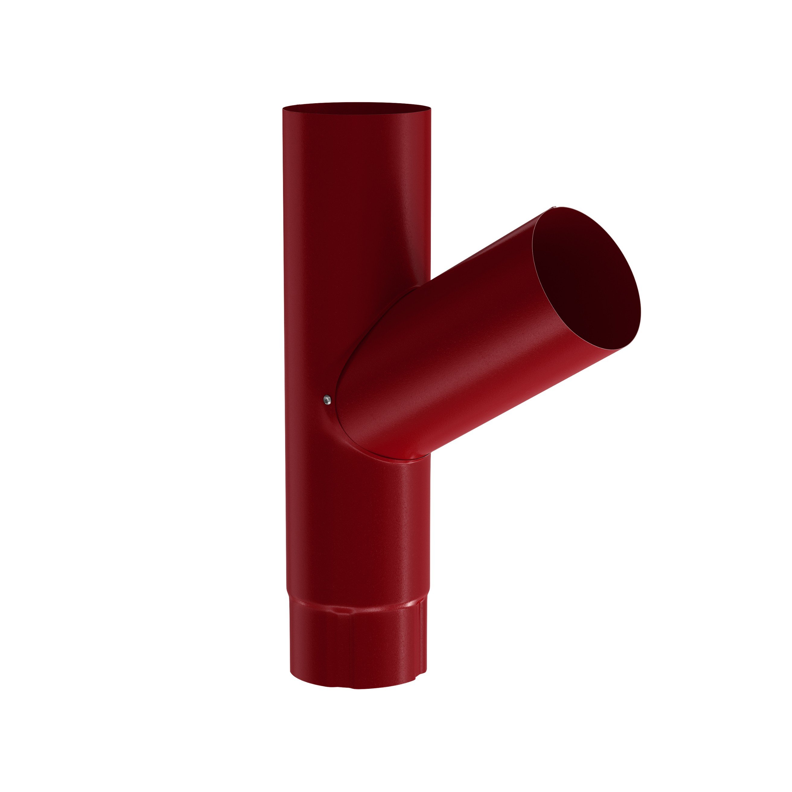 Lietvamzdžio trišakis BILKA, skersmuo 90 mm, raudona spalva, RAL3011