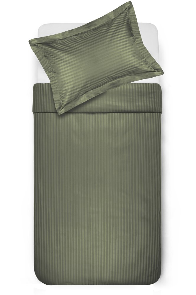Patalynės užvalkalų komplektas EXCLUSIVE, 200 x 220, 50 x 70+5 cm, Oxford 3 dalių su užtrauktuku, žalios sp.