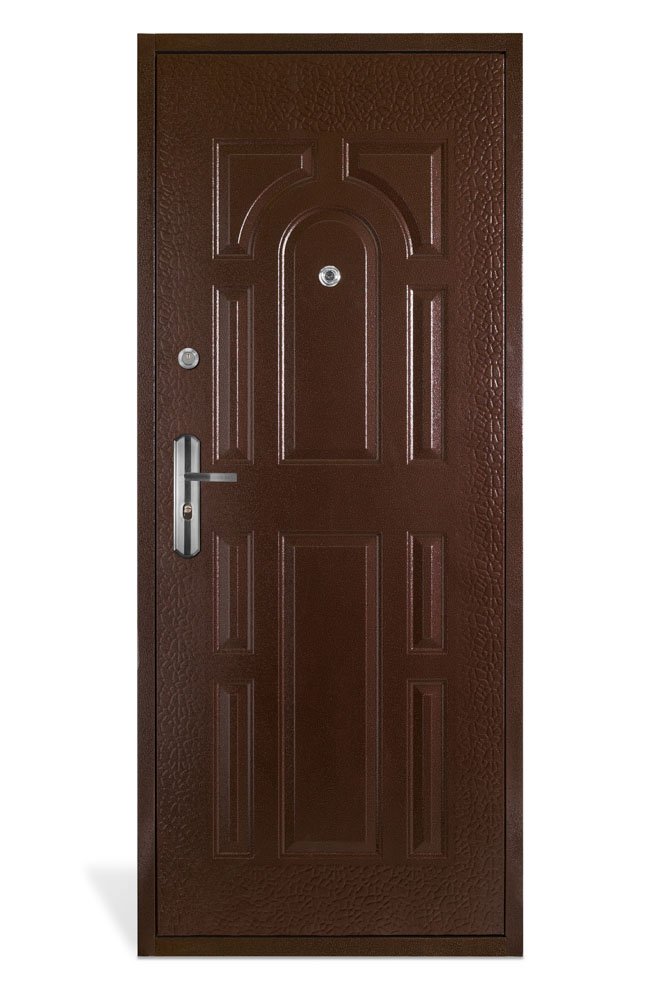 Plieninės durys HELOST STILA Matmenys 960x2050x50 mm, bronzinės spalvos, miltelinis dažymas, dešininės.