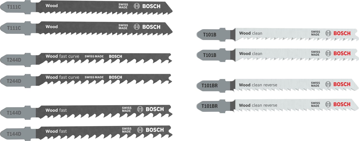 Siaurapjūklio pjūkleliai BOSCH, RBB-10ER, medienai