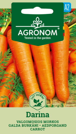 Daržovių sėklos, AGRONOM Morkos valgomosios DARINA, 3 g.
